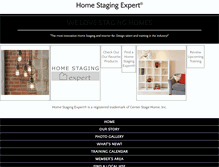 Tablet Screenshot of homestagingexpert.com